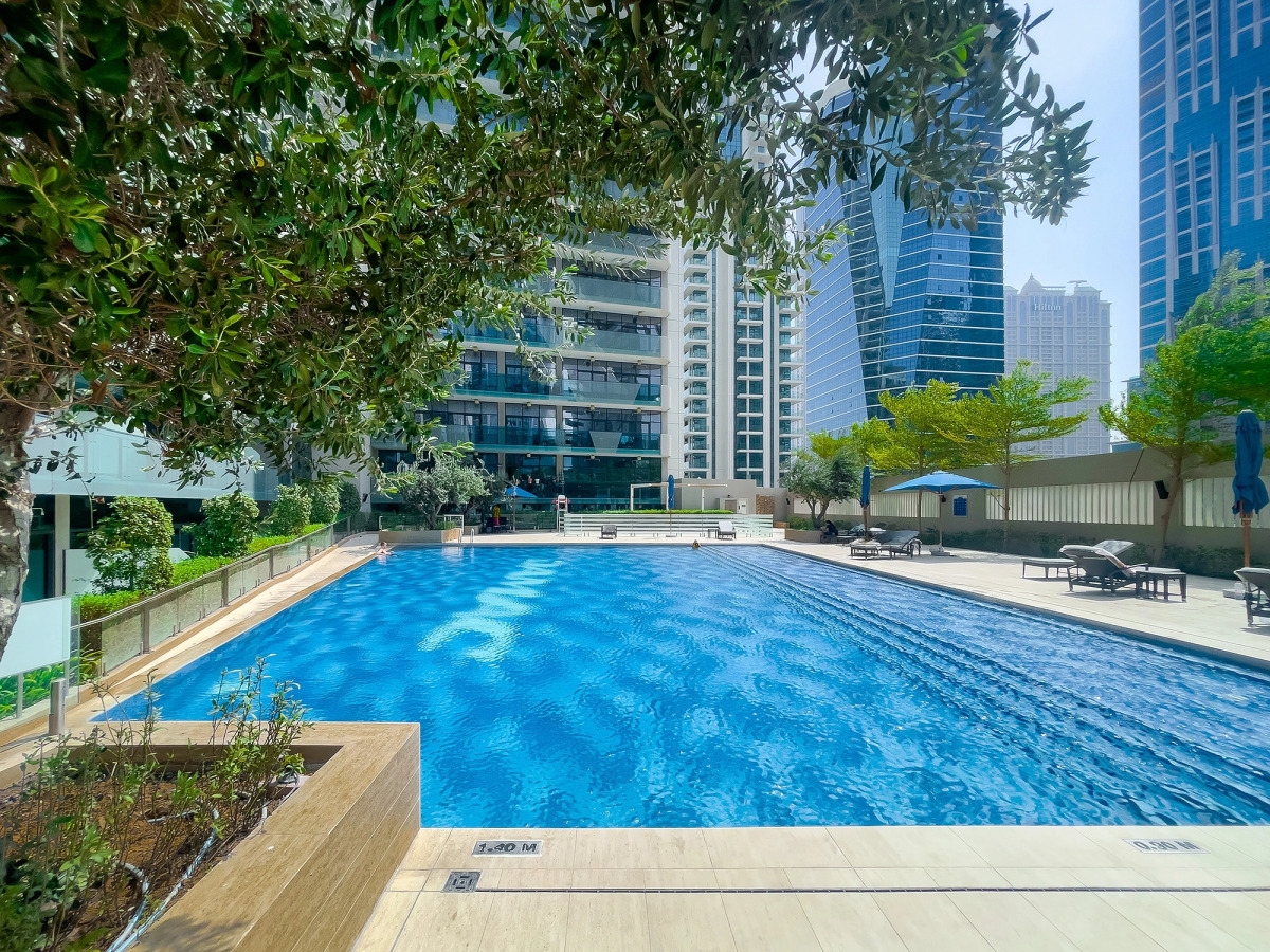 Апартаменты Stylish 1BR at Damac Merano Tower with Great View