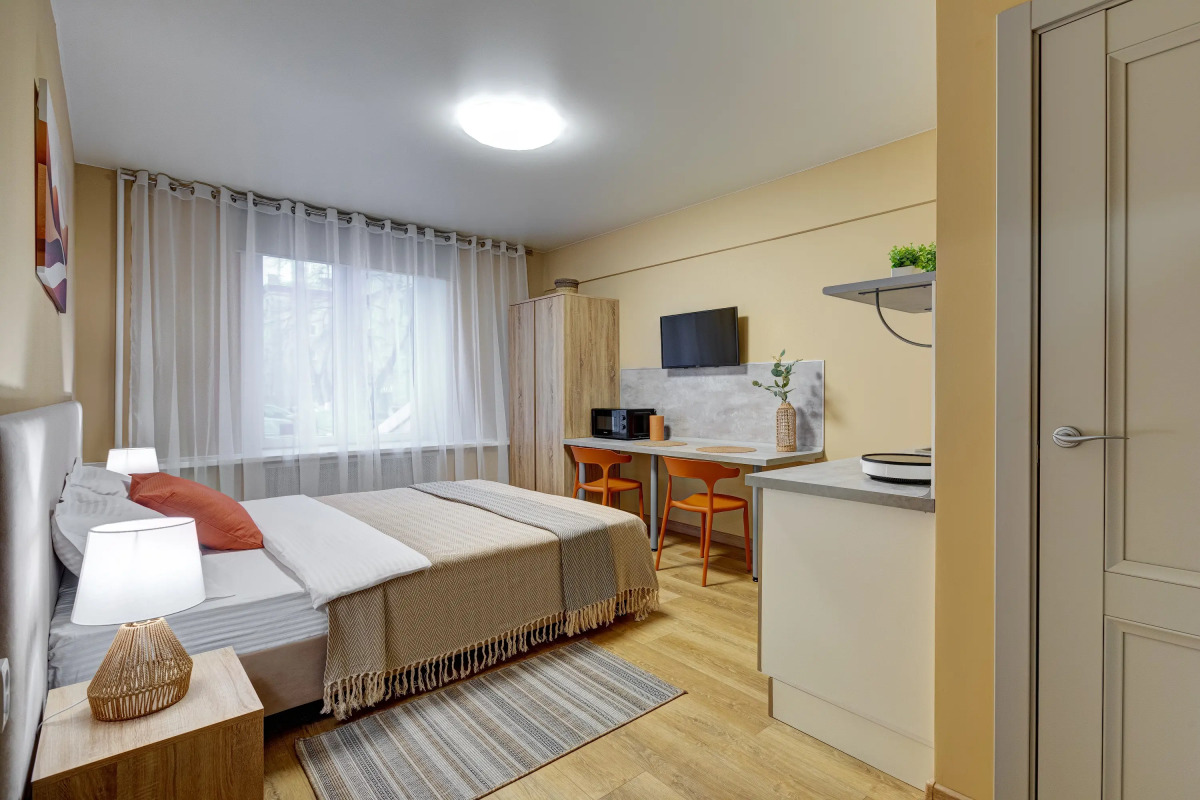 Апартаменты Улучшенная Студия Лотос Светлый Дом