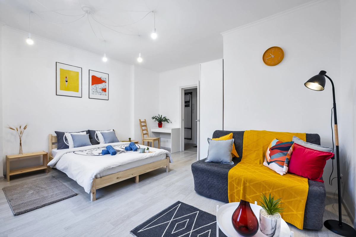 Great view 2-rooms Apartment 2 Min Walk to Raykin Plaza 2