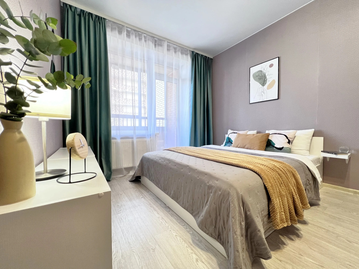 Апартаменты 2шка студия с шикарным видом на город у реки