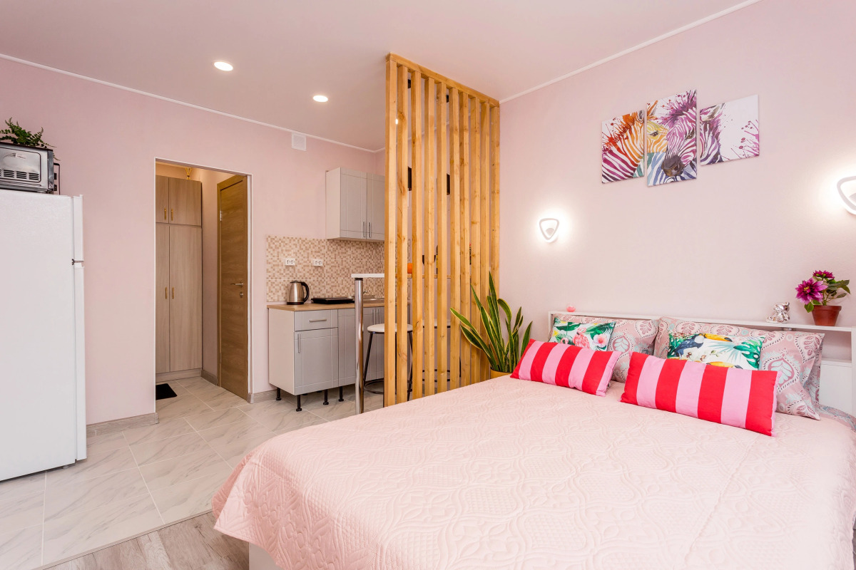 Апартаменты Уютная у стадиона на 1 этаже