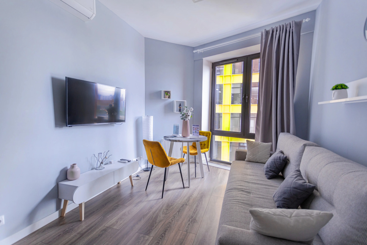 Апартаменты Lalapart Bluesky евродвушка на Новодмитровской улице