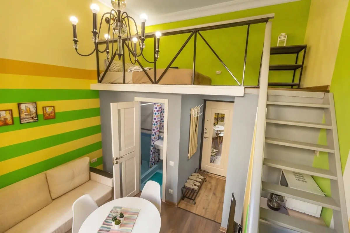 Апартаменты Nekrasoffapart Двухуровневые Green