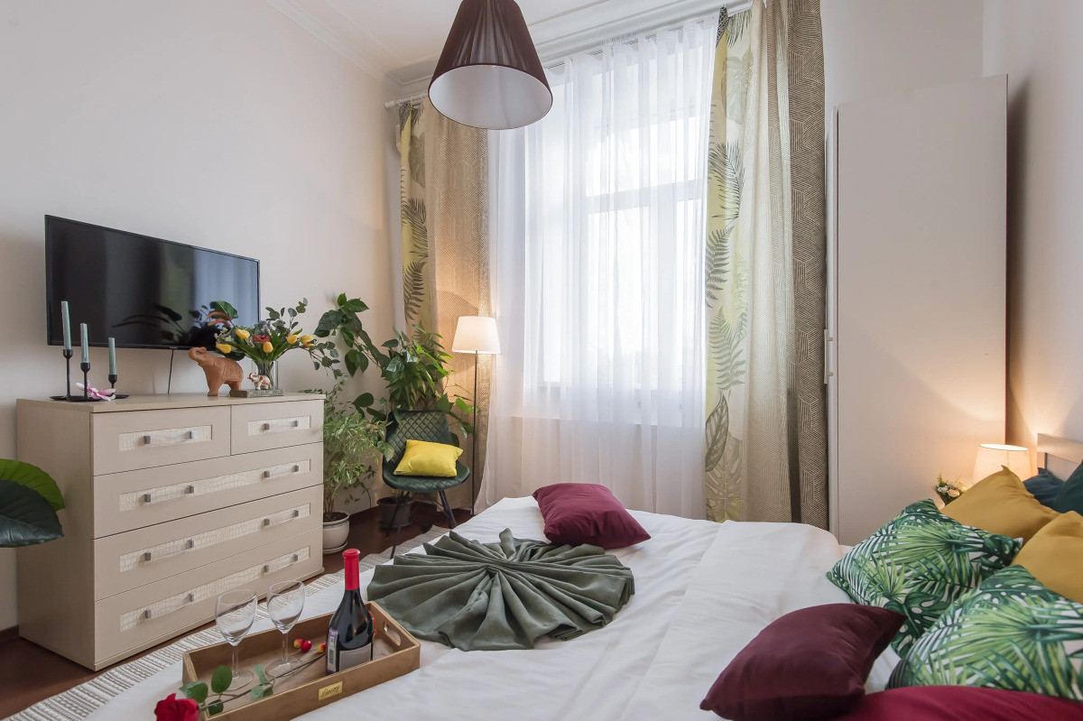 Квартира GM Apartments Стильная Трехкомнатная на Бульварном кольце