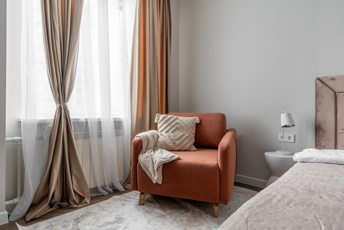 Апартаменты с двумя кондиционерами и стильным ремонтом