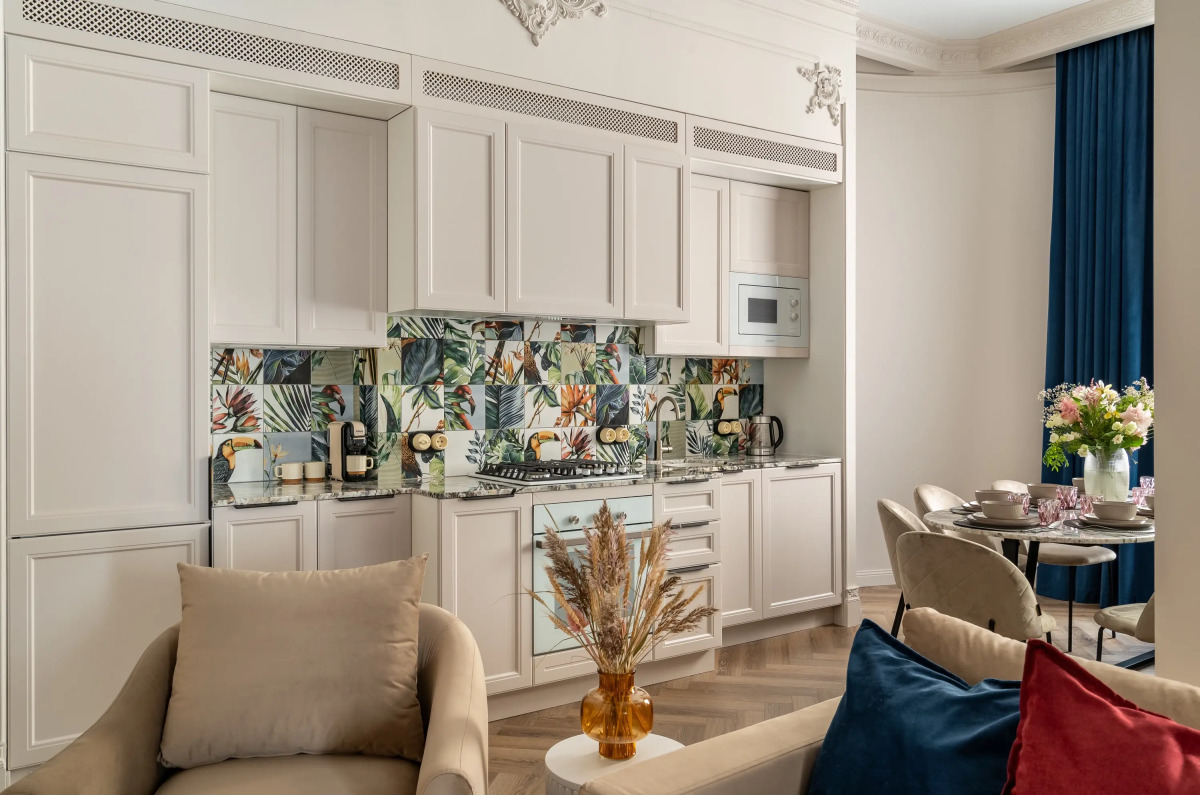 Апартаменты Дизайнерские 3х комнатные с камином Buyartapartments