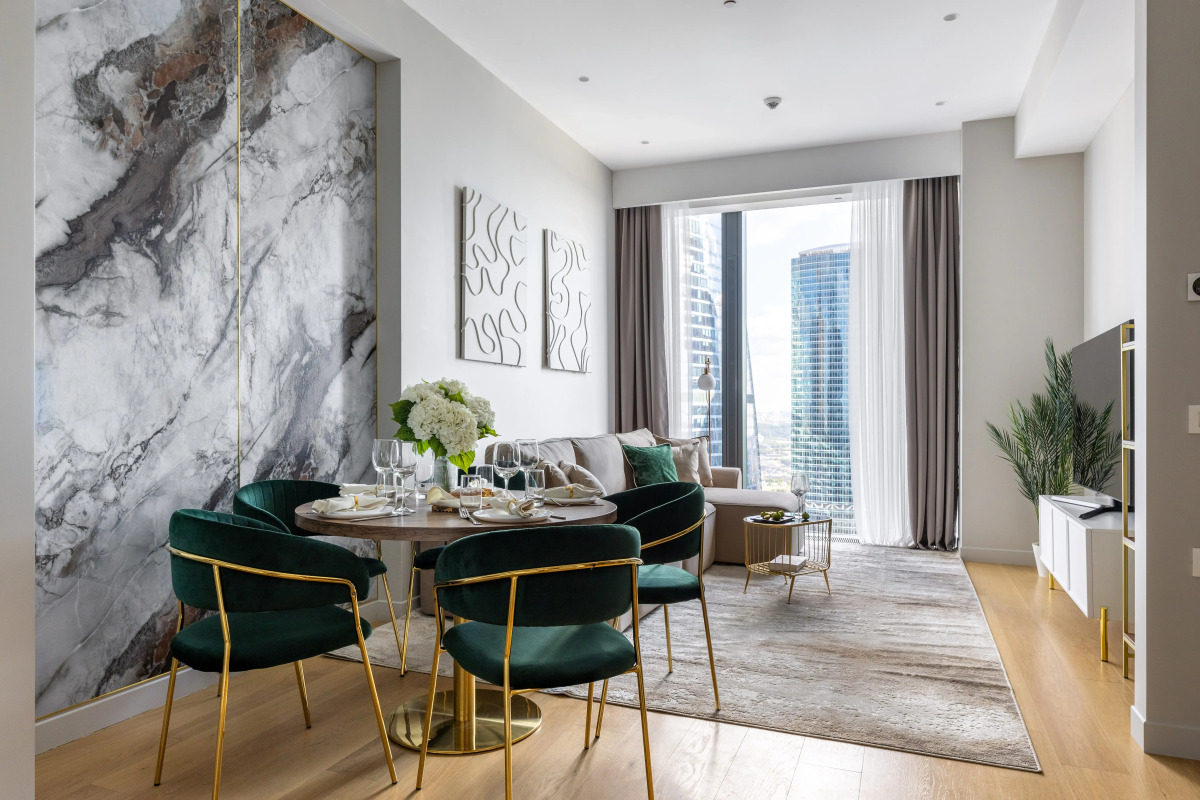 Квартира GM Apartments Суперсовременная Видовая Квартира в Neva Towers