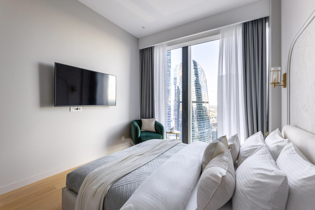 Квартира GM Apartments Суперсовременная Видовая Квартира в Neva Towers