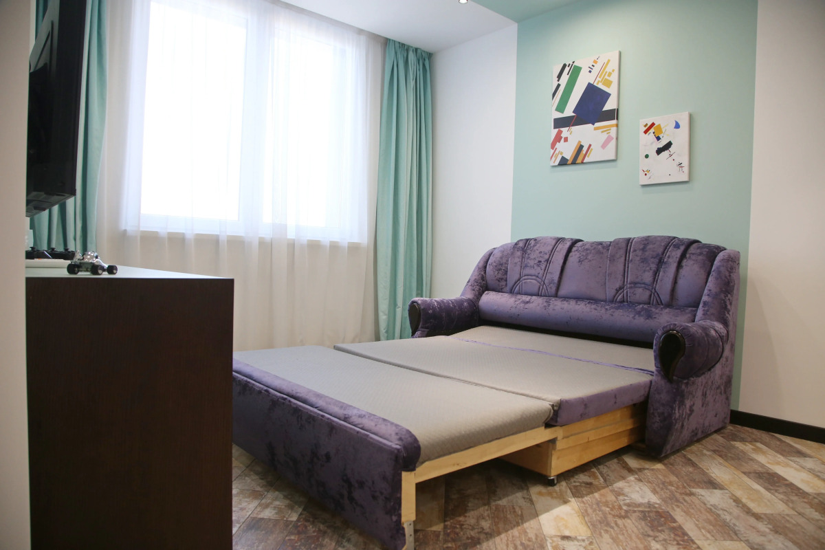 Апартаменты Малевич - мята, лаванда и горький шоколад в интерьере