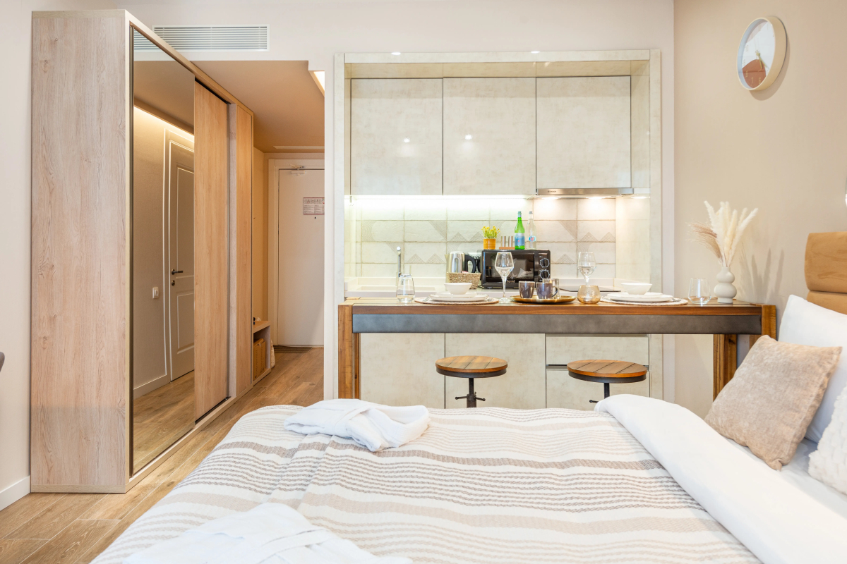 Квартира Vintage Haven Studio - Bohemian Style in Alliance Palace