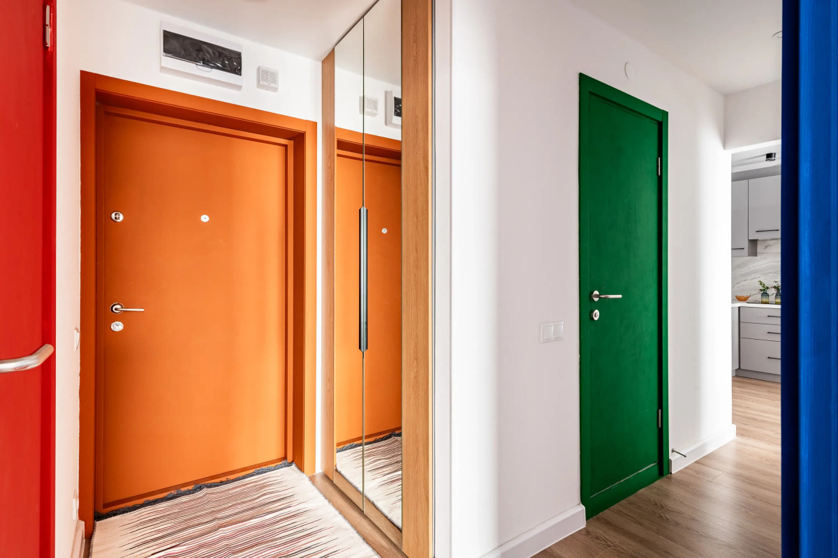 Квартира Гуашь Художника с видом на город