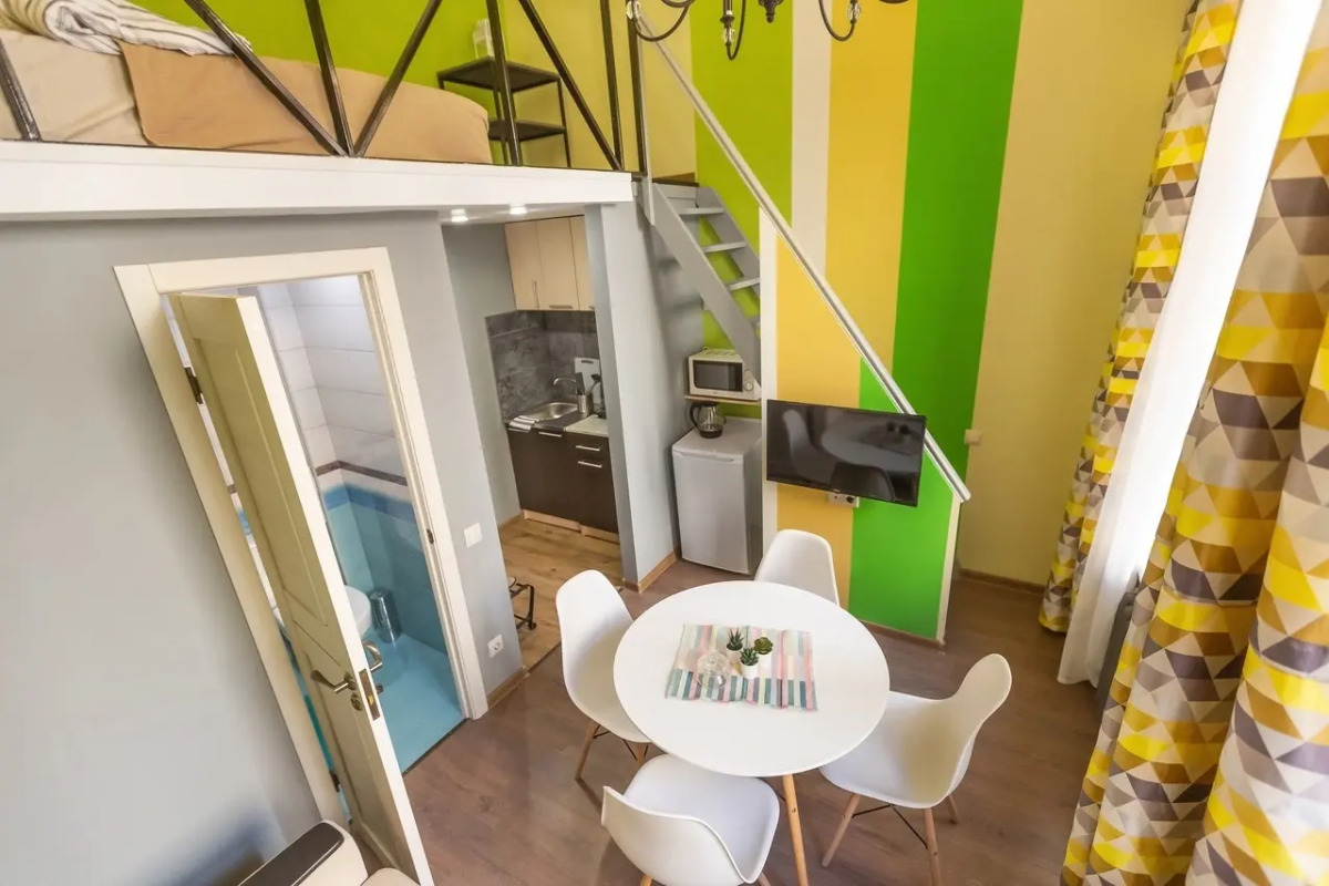 Апартаменты Nekrasoffapart Двухуровневые Green