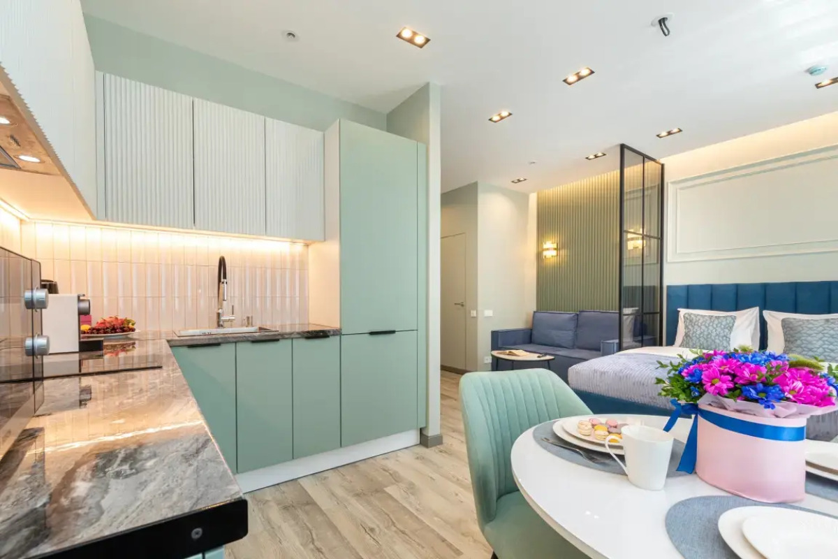 Апартаменты «Голубика, комфорт» в районе ВДНХ «Эстет Апарт»