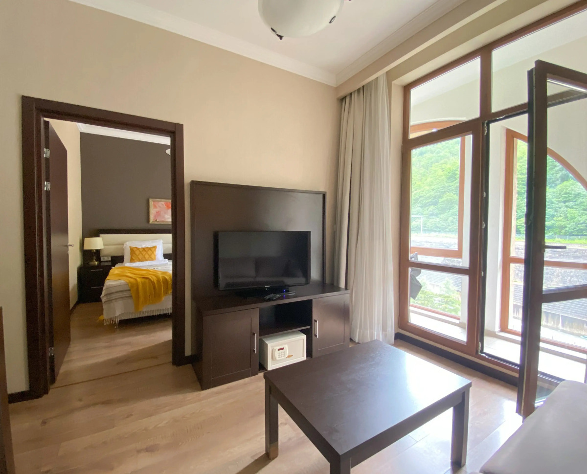 Однокомнатная квартира с Видом на Горы в 300м от Подъёмника