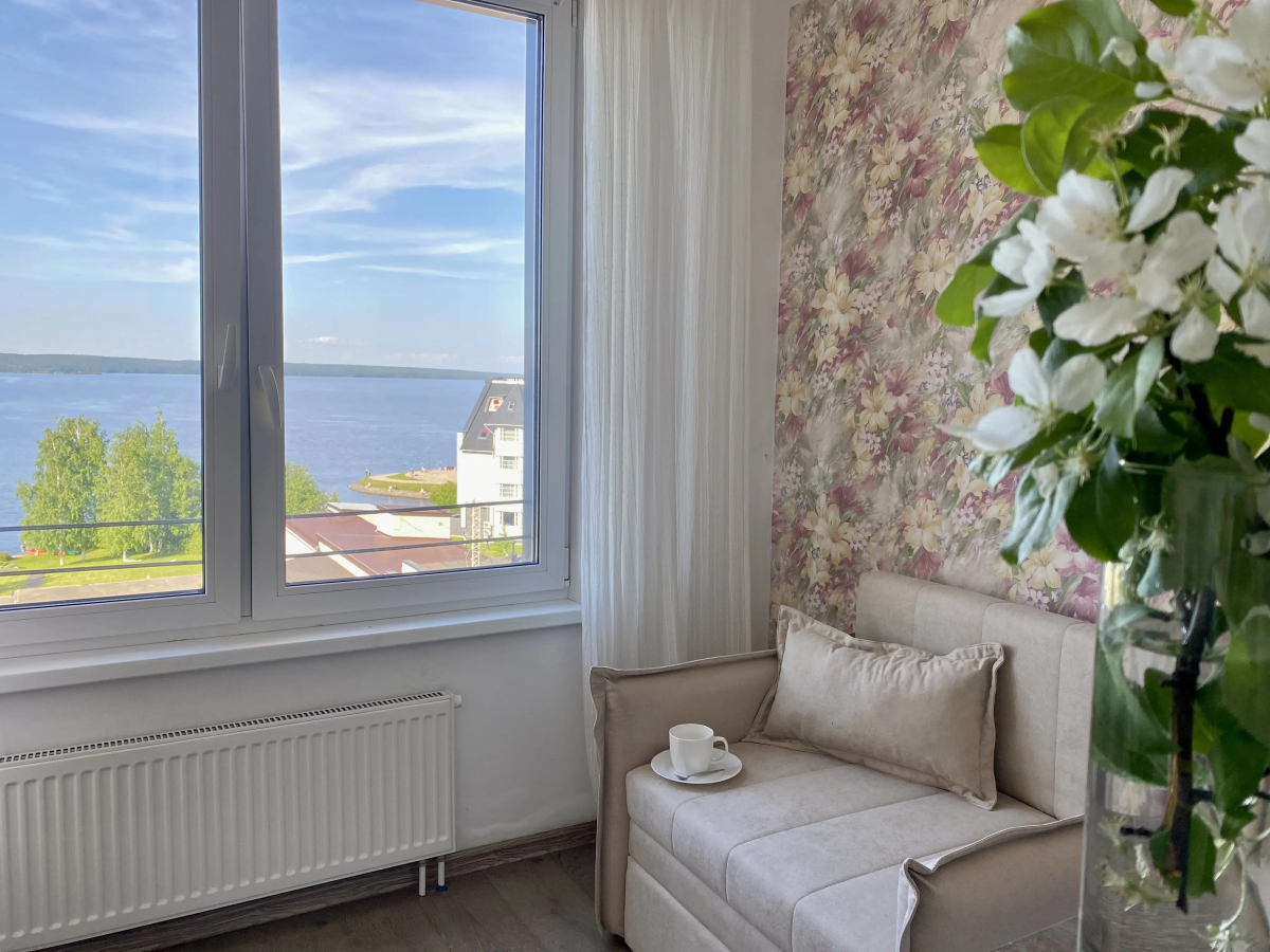 Апартаменты Hygge Karelia с прекрасным видом на озеро