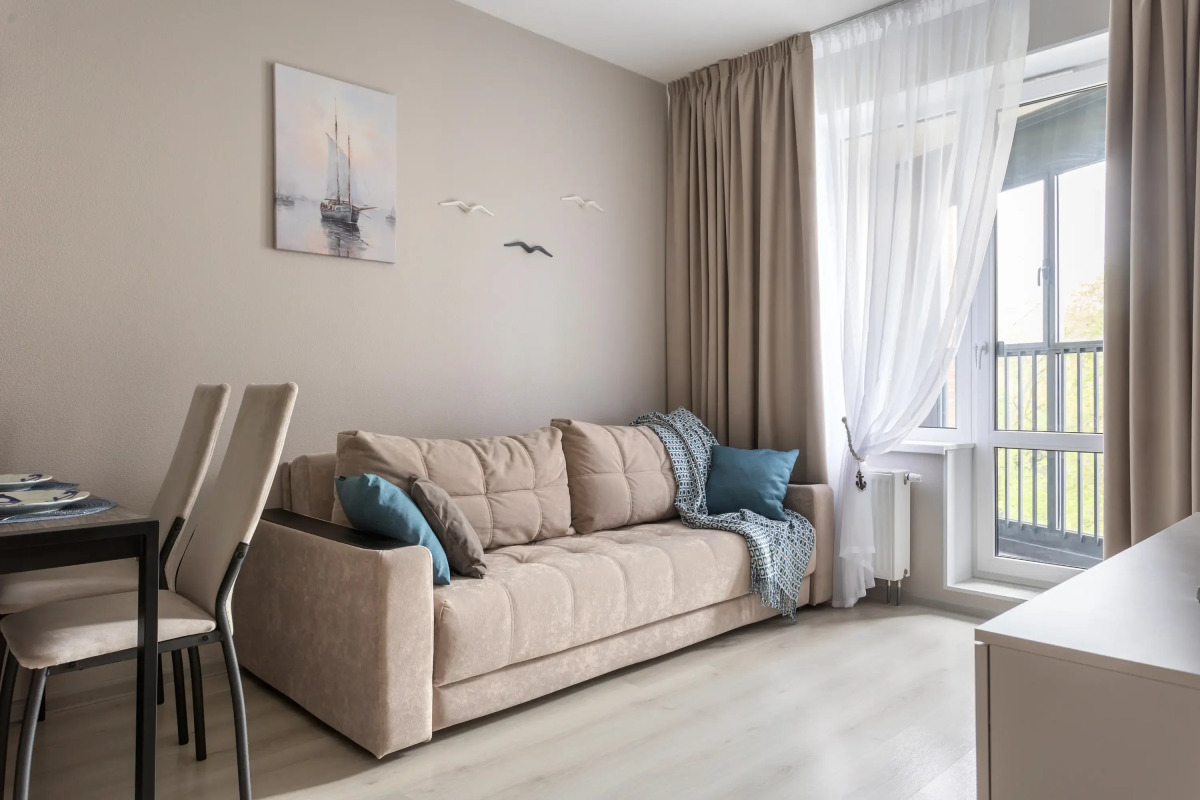 Апартаменты Prudius Apart в Кронштадте с видом на залив