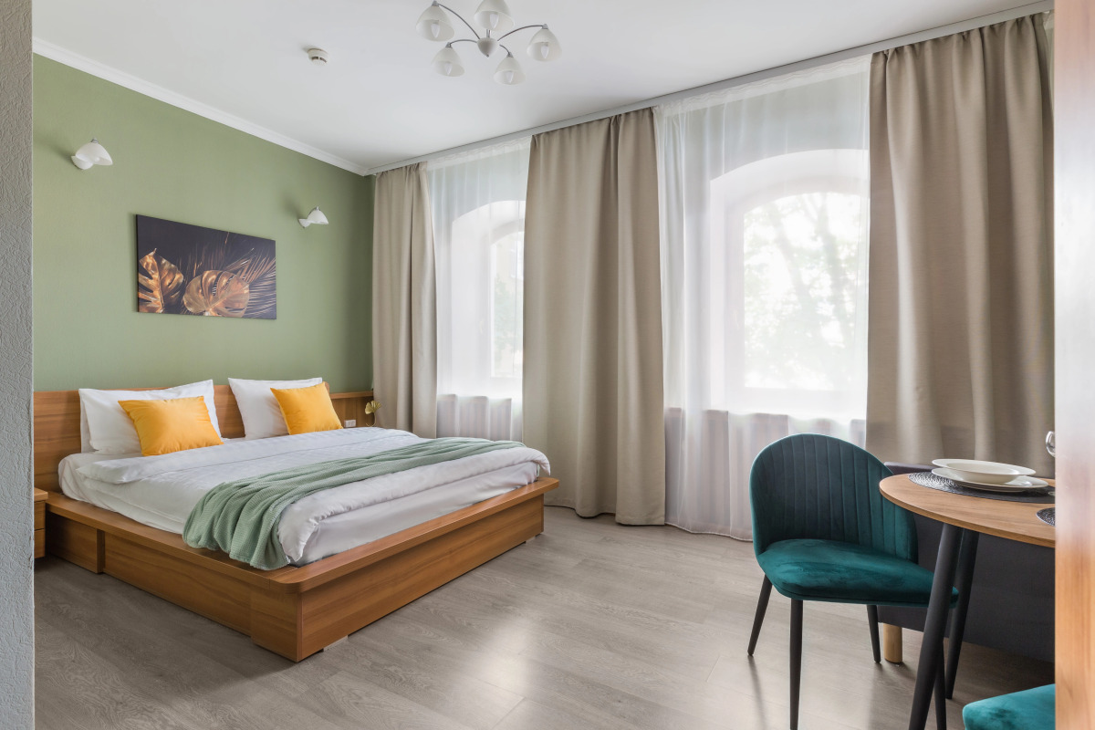 Апартаменты для троих гостей с 1 кроватью (3-ий или 4-ый этаж)