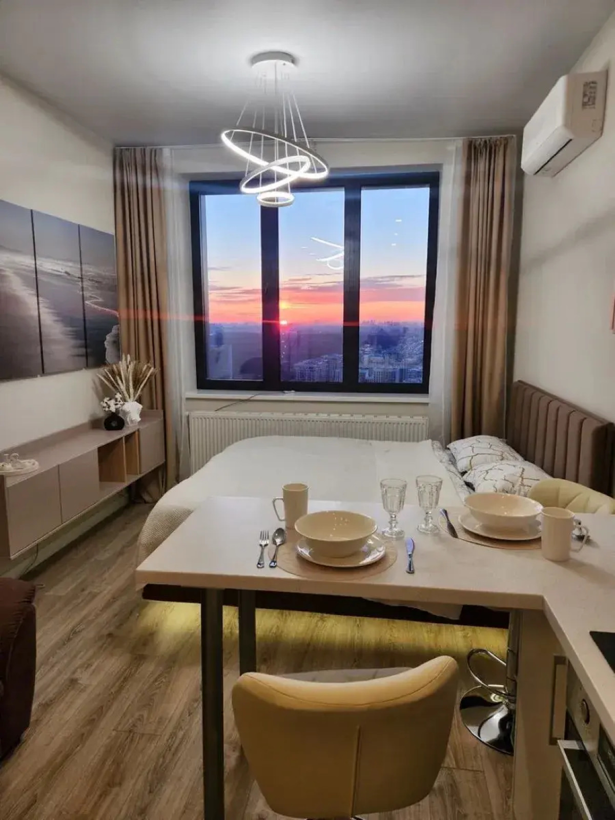 Квартира Атмосферная Студия на 41 Этаже