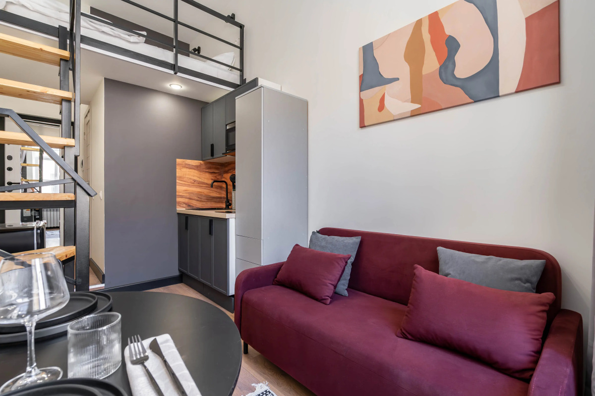 Квартира Двухуровневая квартира-студия с дизайнерским ремонтом