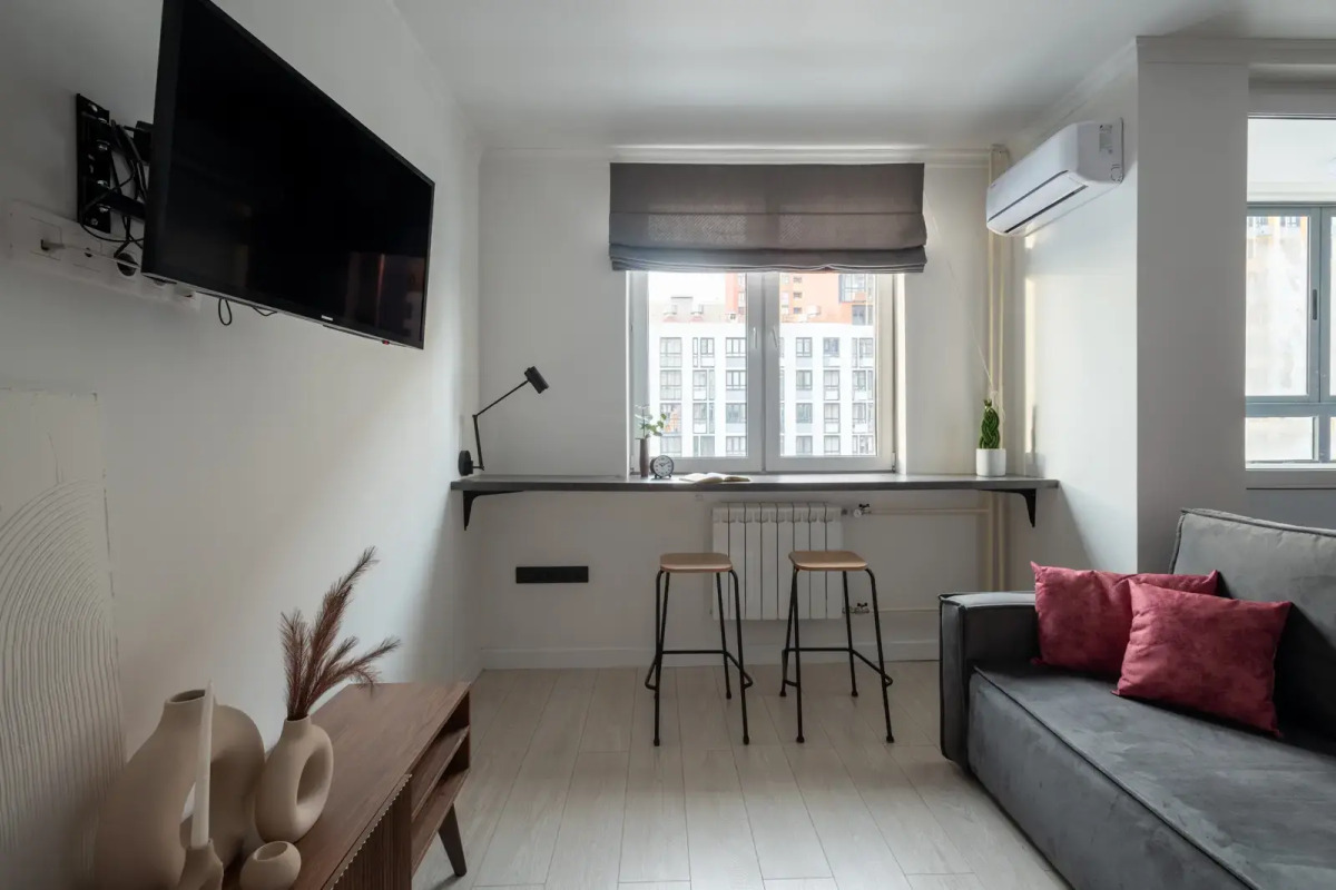 Квартира Студия серая