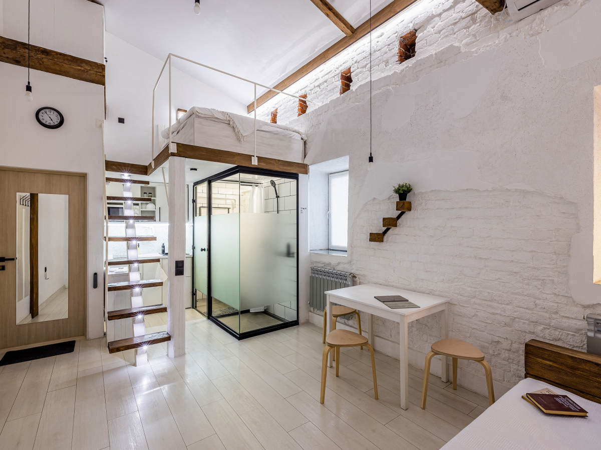 Апартаменты Лофт 3 Двухуровневые на Грузинской Улице 41А