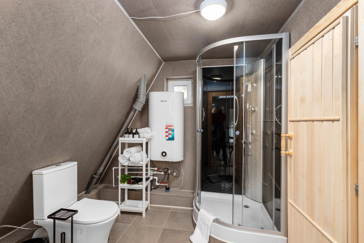 Частный дом A-frame с сауной у Игоры