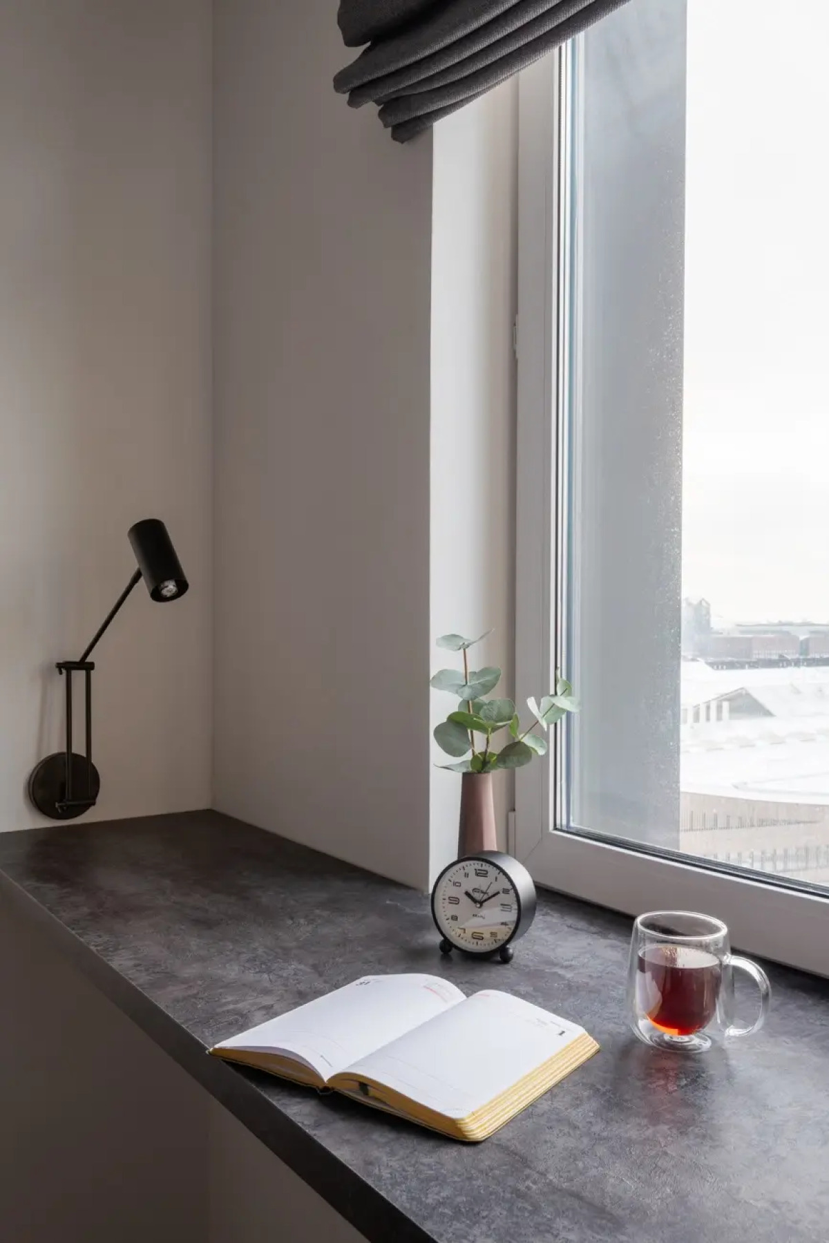 Квартира Студия серая