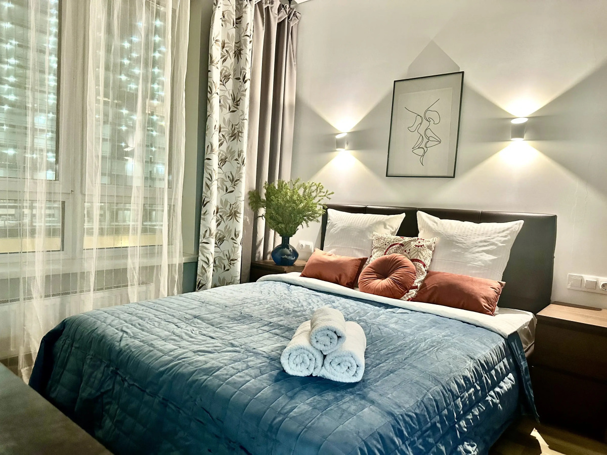 Квартира Люкс-Студия дизайнерская с видом на реку и Москва Сити