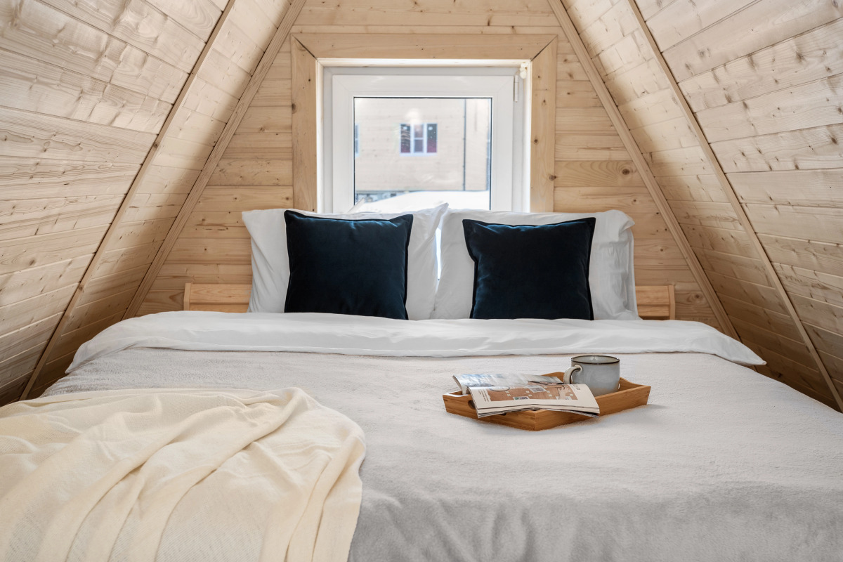 Частный дом A-frame с сауной у Игоры