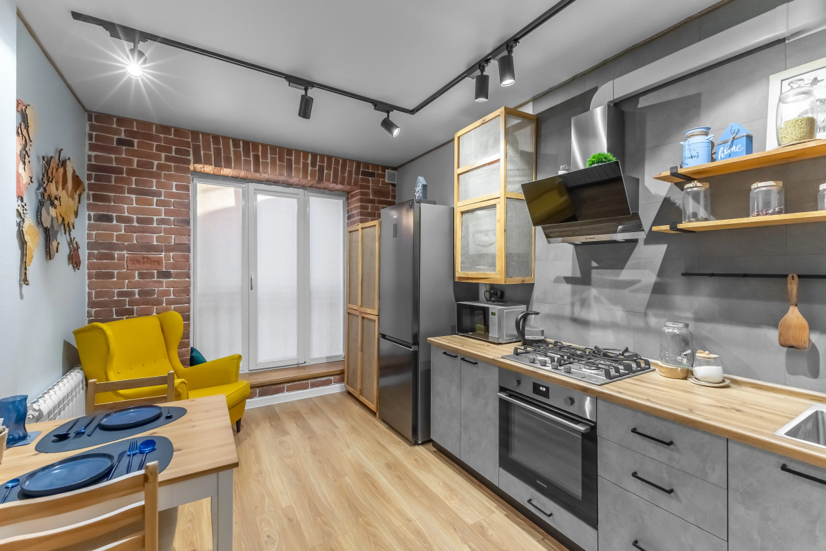 Квартира AURA на 6 этаже в стиле лофт