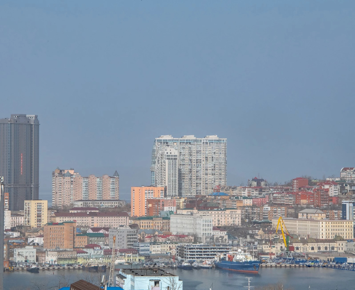 Апартаменты на высоком этаже с видом на мост, недалеко от центра. Брянская 18.