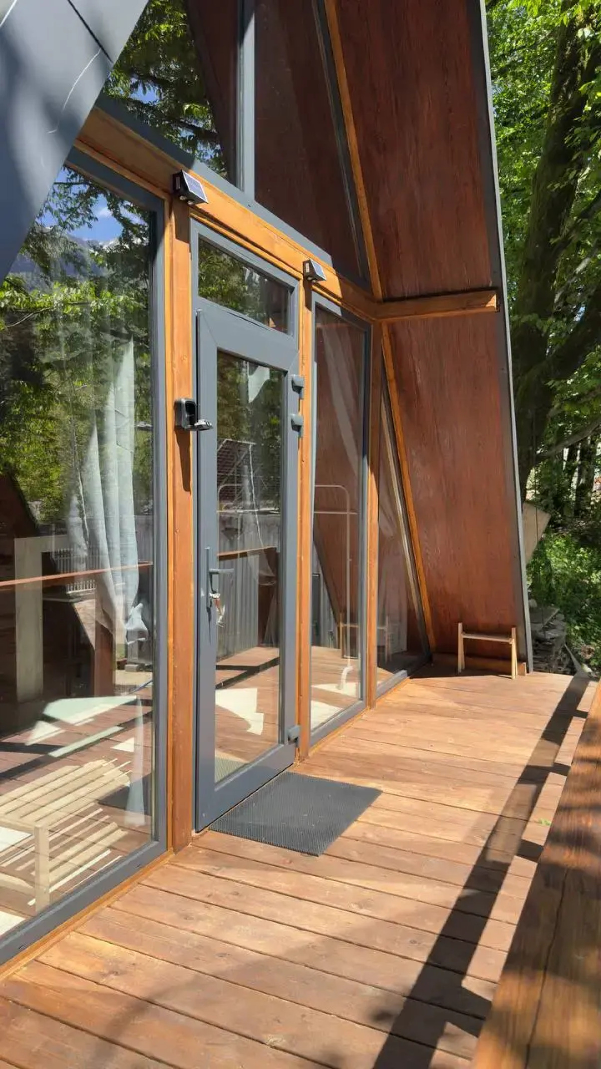 Шале А-фрейм Горный приют в эко стиле с потрясающим видом на горы Красной Поляны