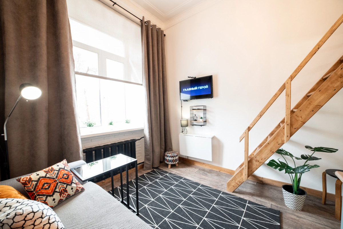 Квартира Питерская Двухуровневая Студия в Центре Красноярска