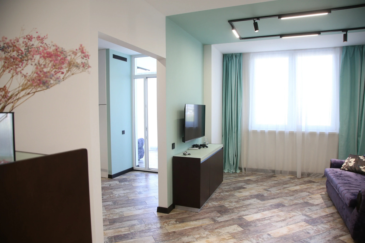 Апартаменты Малевич - мята, лаванда и горький шоколад в интерьере