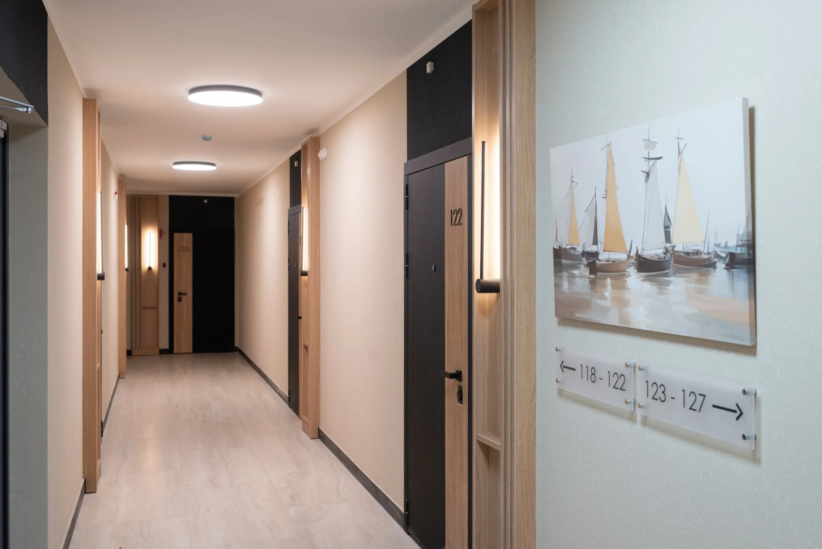 Апартаменты Стильная студия в ЖК Акватория возле реки