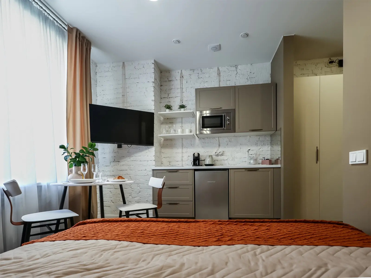 Квартира Двухместный дизайнерский люкс