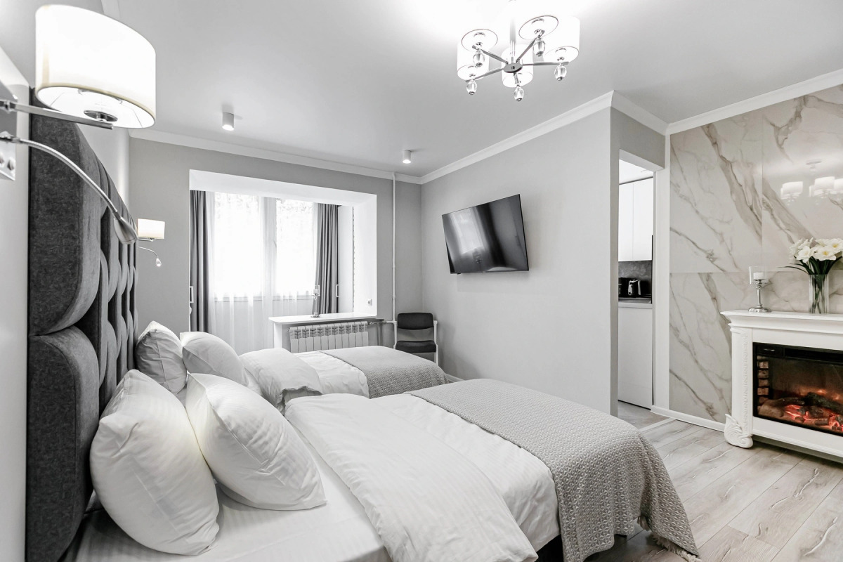 Квартира Королевская кровать с камином