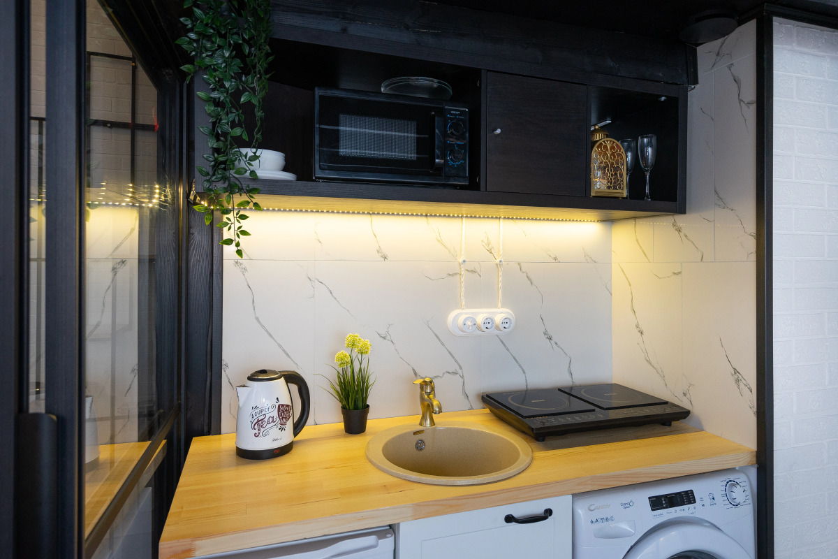 Квартира с Сауной, Камином и Кондиционером Лофт Центр Кремль Казань