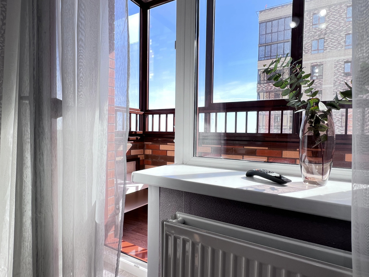 Апартаменты 2шка студия с шикарным видом на город у реки