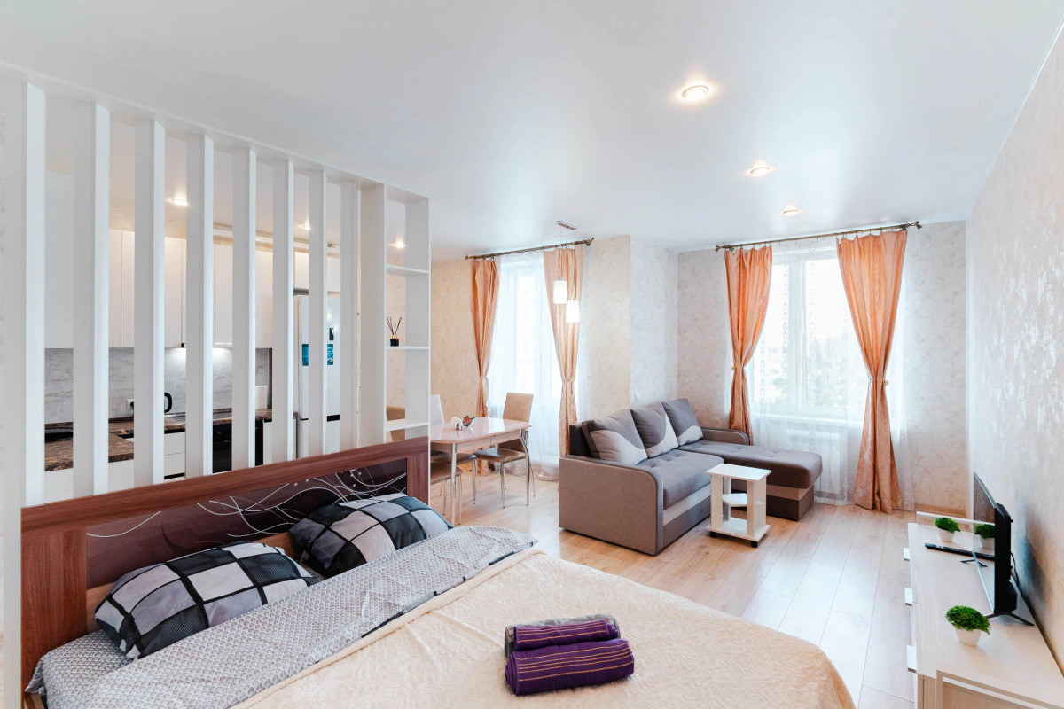 Апартаменты Студия в самом центре левого берега Иртыша