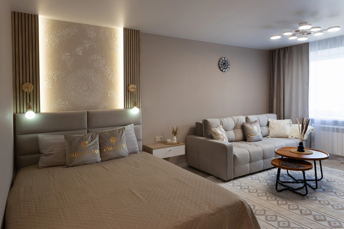 Апартаменты Globalstay Сканди-шик с Сауной и Панорамным Видом в центре Смоленска