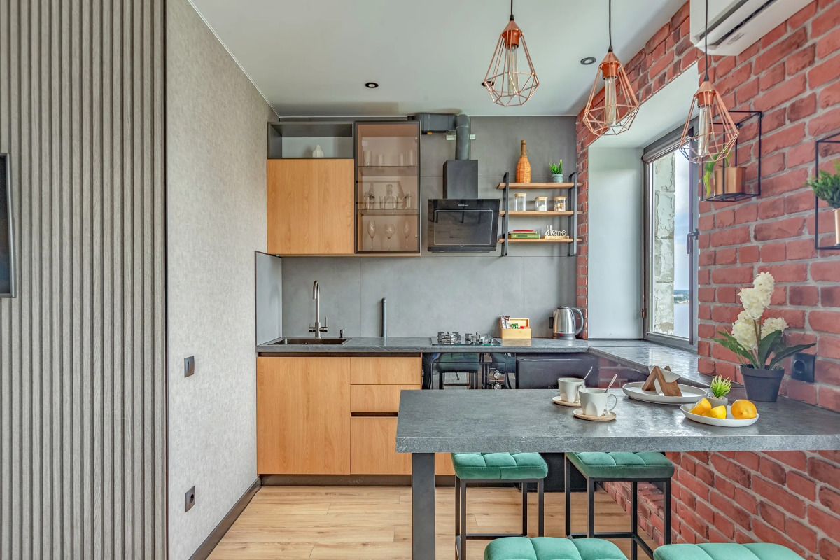 Апартаменты Лофт с видом на музей-Панораму и Волгу