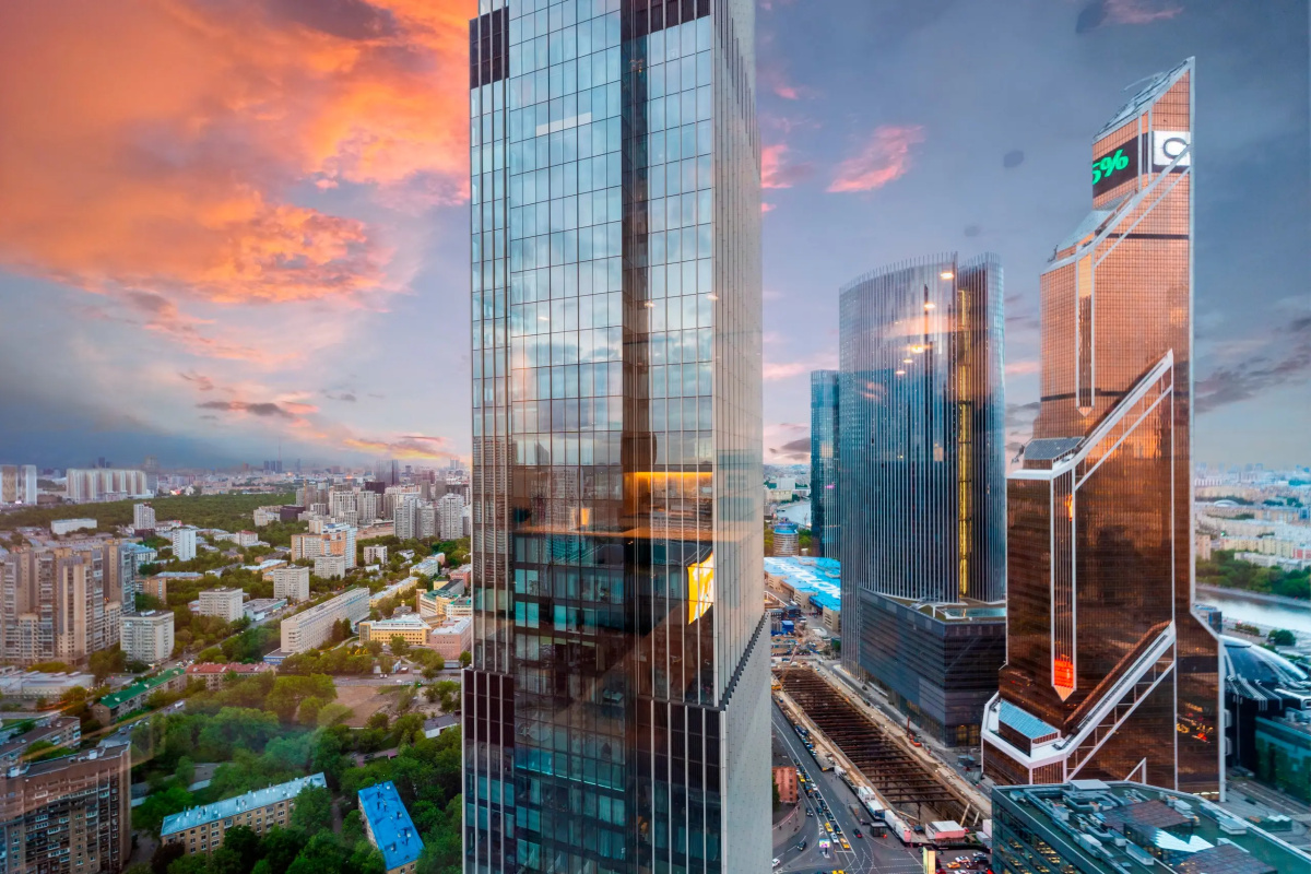 Апартаменты Sky City Moscow LUX Студия с большим окном с видом на все башни и город!