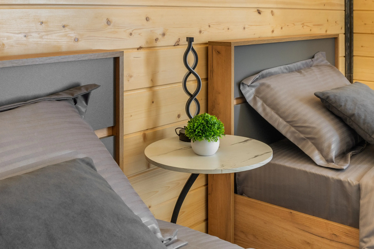 Частный дом AURA уютный домик с двумя кроватями