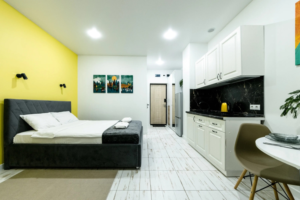 Апартаменты современные Морент 25 кв. м в ЖК Сорренто Парк