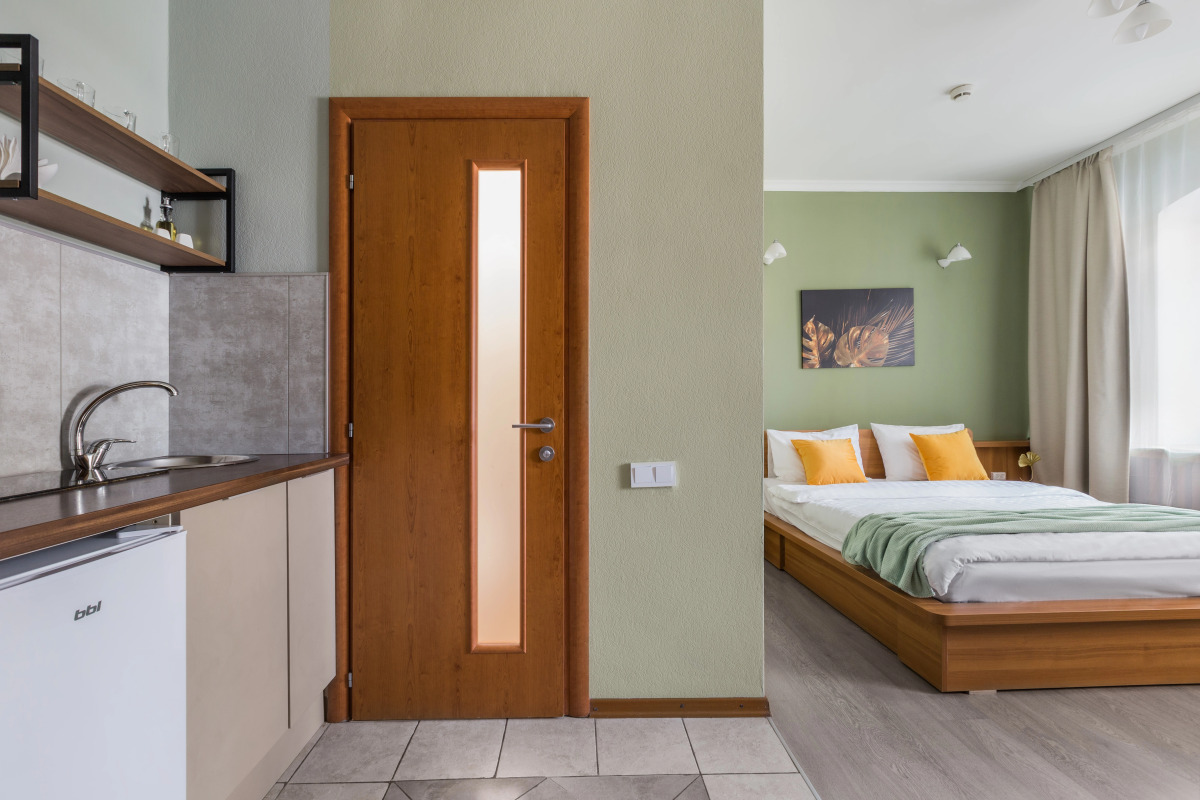 Апартаменты для троих гостей с 1 кроватью (3-ий или 4-ый этаж)