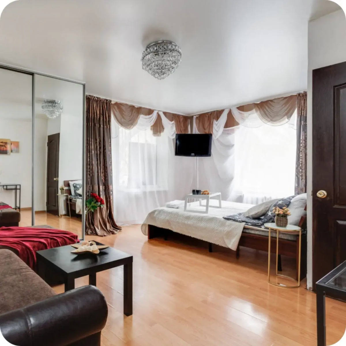 Апартаменты Уютные Natali у метро Нагорная напротив парка