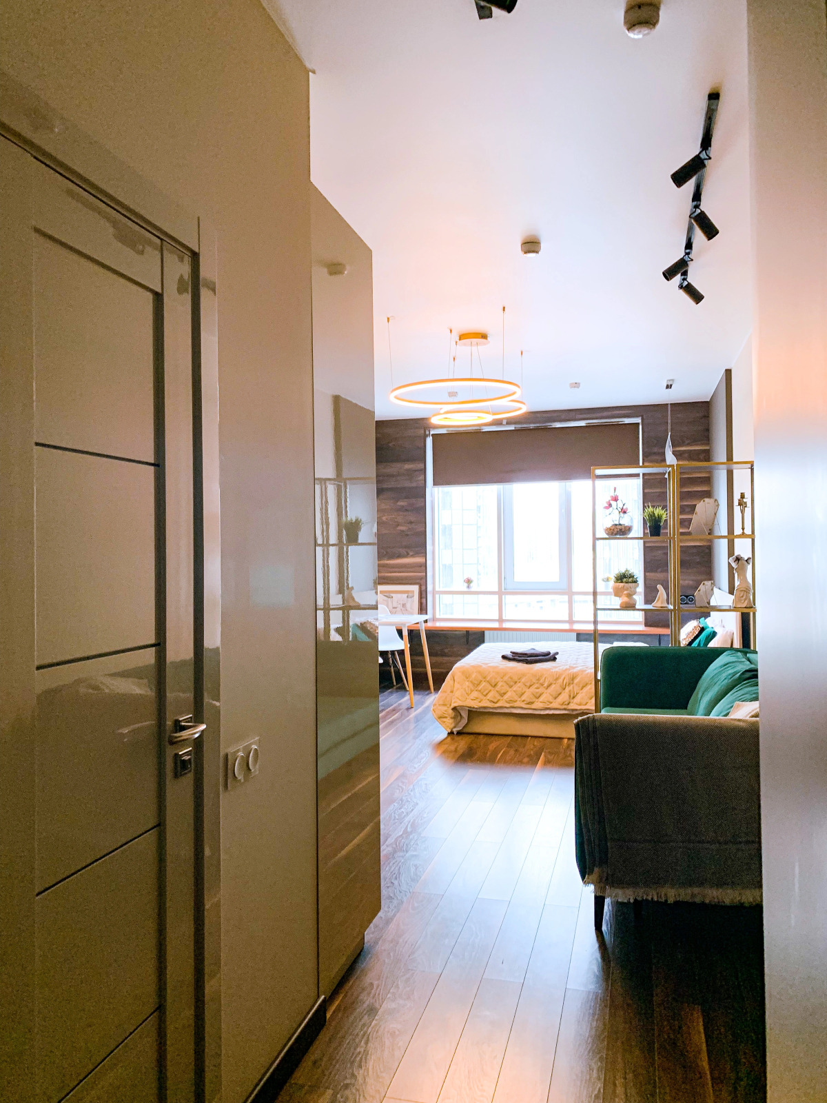 Апартаменты Просторная студия в ЖК Хедлайнер с видом на небоскребы Москва-Сити