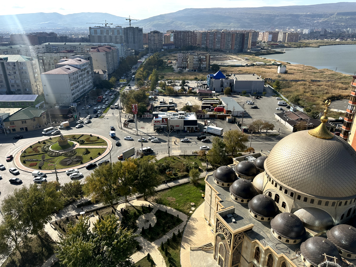 Аппартаменты "Эленика" двухкомнатная квартира в Махачкале с видом на озеро и мечеть