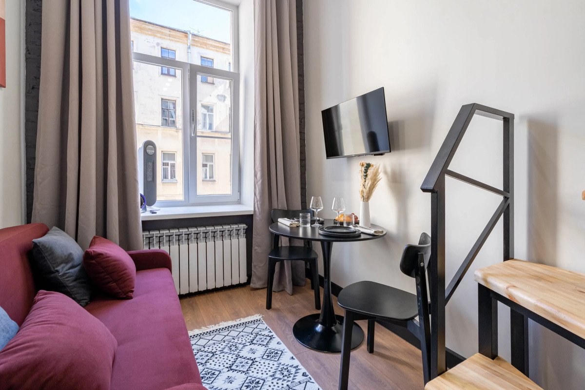 Квартира Двухуровневая квартира-студия с дизайнерским ремонтом